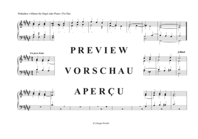 gallery: Präludien = Album für Orgel oder Piano (Fis-Dur) , ,  (Klavier Solo)