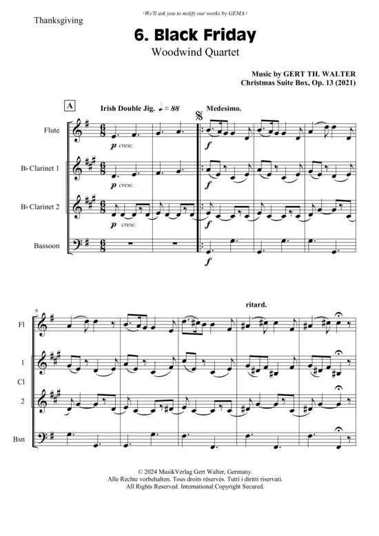 gallery: Black Friday , , (Holzbläser Quartett Fl Cl Cl Fg)