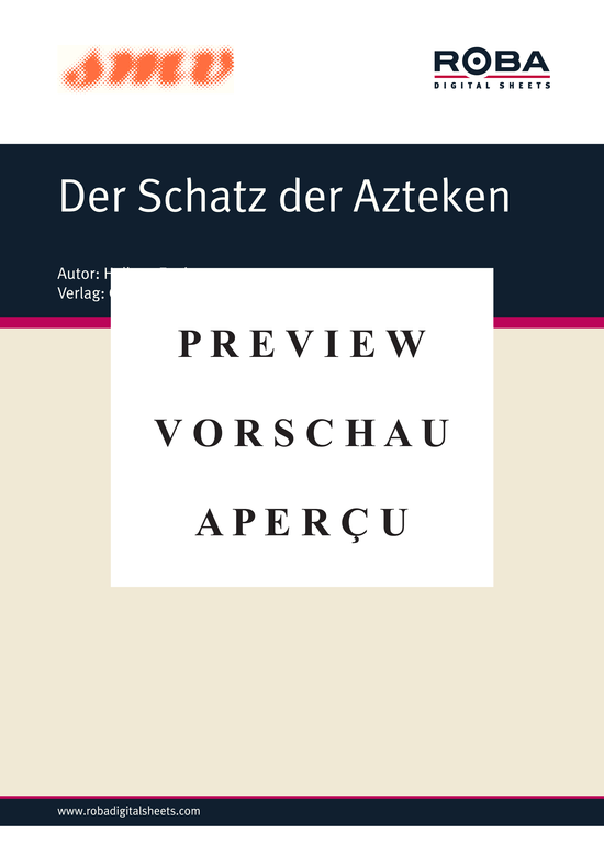 gallery: Der Schatz der Azteken , Halletz, Erwin, (Klavier Solo)