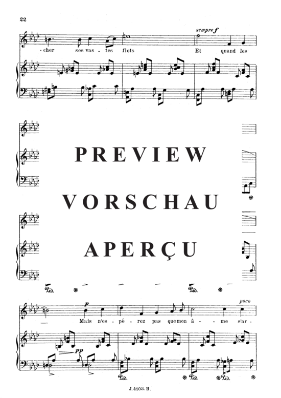 gallery: Poème d´un jour (Toujours) , ,  Op.21 No.2 (Gesang hoch + Klavier)