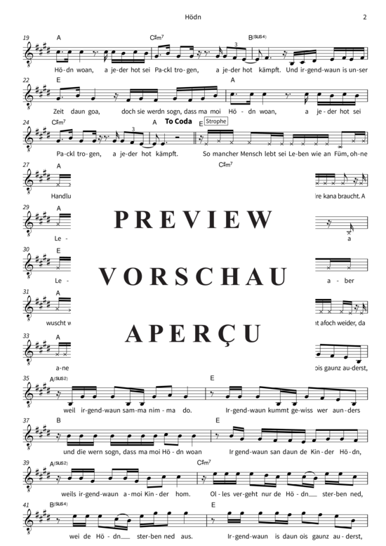 gallery: Hödn (Gesang + Akkorde) , Speer, Seiler und,  (Leadsheet)