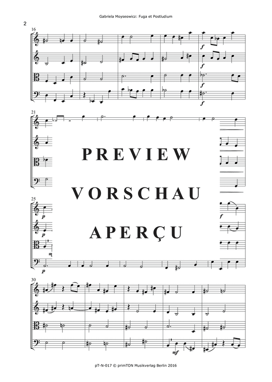 gallery: Fuga et Postludium für Streichensemble (1996) , ,  (Streicher Ensemble)