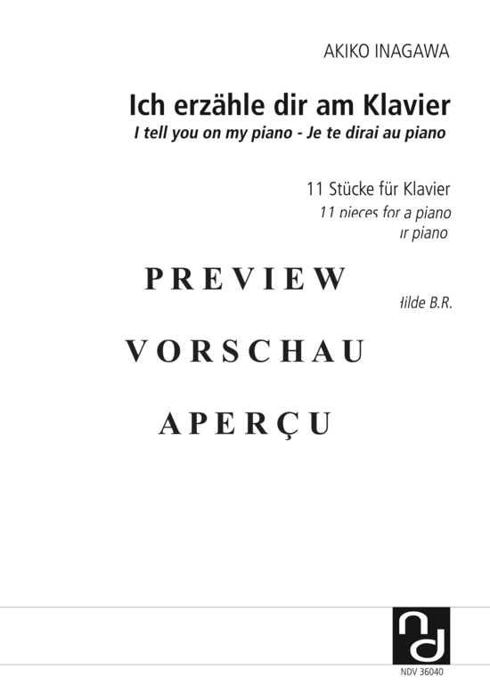 gallery: Ich erzähle dir am Klavier , Inagawa, Akiko, (Klavier Solo)