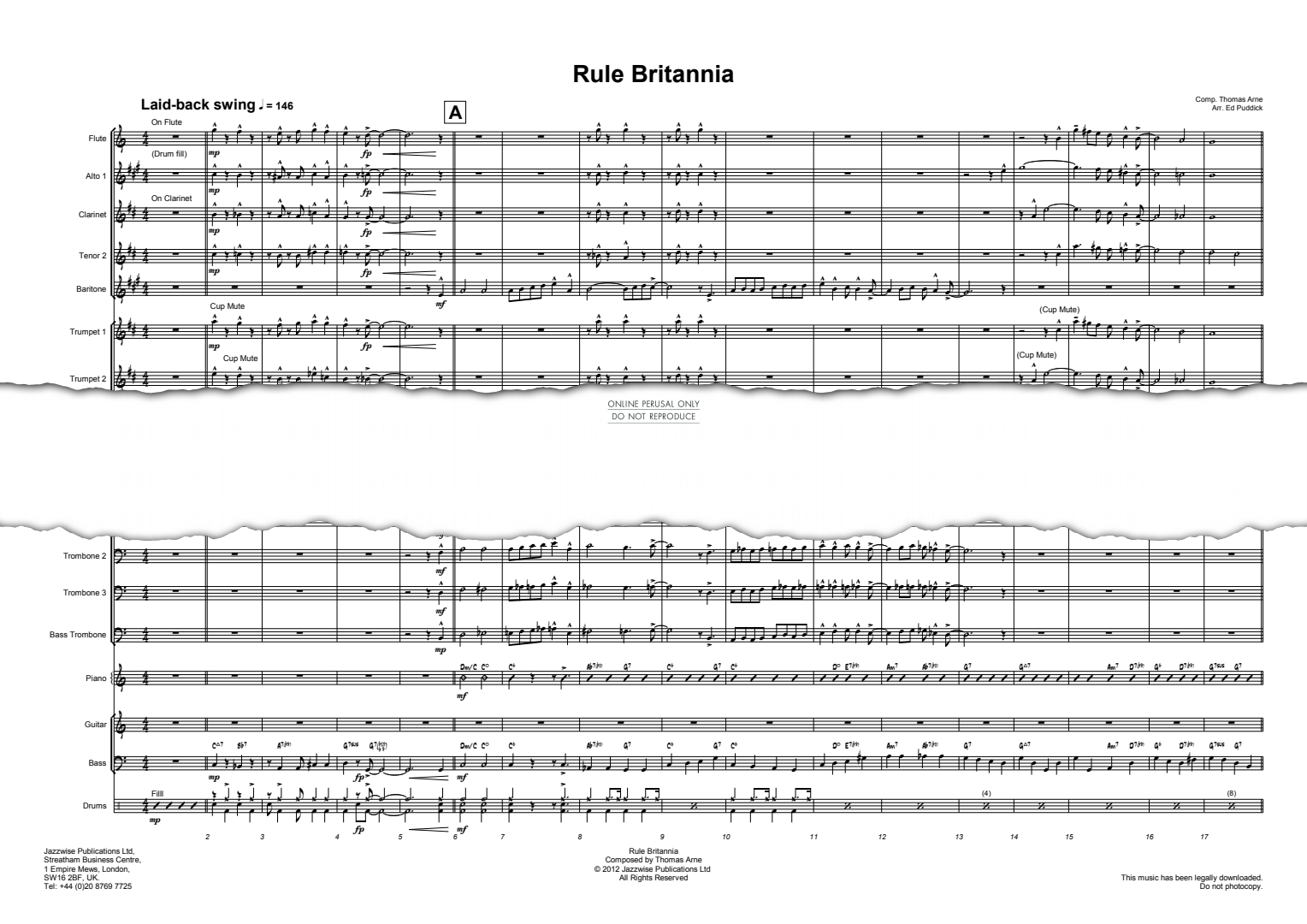 gallery: Rule Britannia, Thomas Arne, Big Band