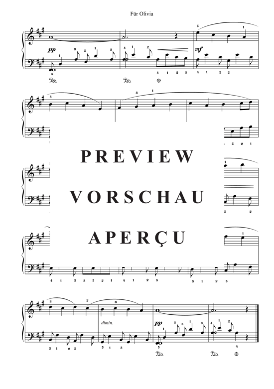 gallery: Für Olivia , , (Klavier Solo - Level 4 - 5.Klavierjahr)