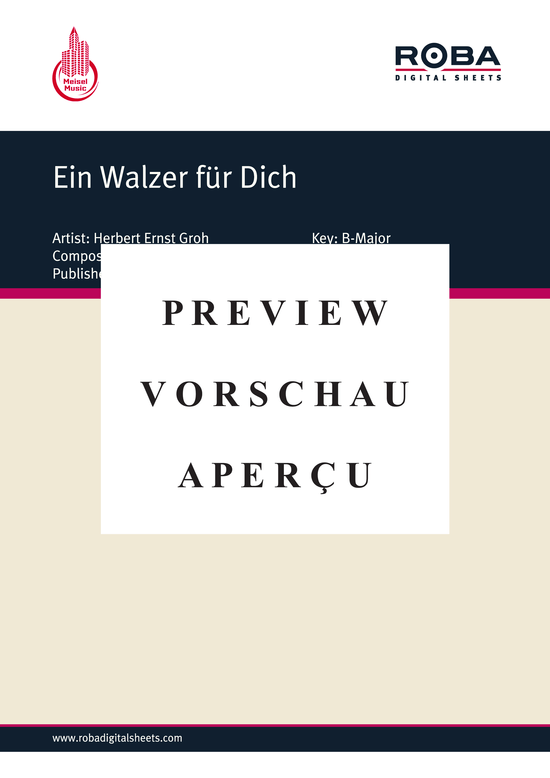 gallery: Ein Walzer für Dich , Groh, 	Herbert Ernst, (Klavier + Gesang)