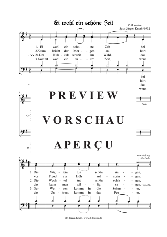 gallery: Ei wohl ein schöne Zeit , , (Gemischter Chor)
