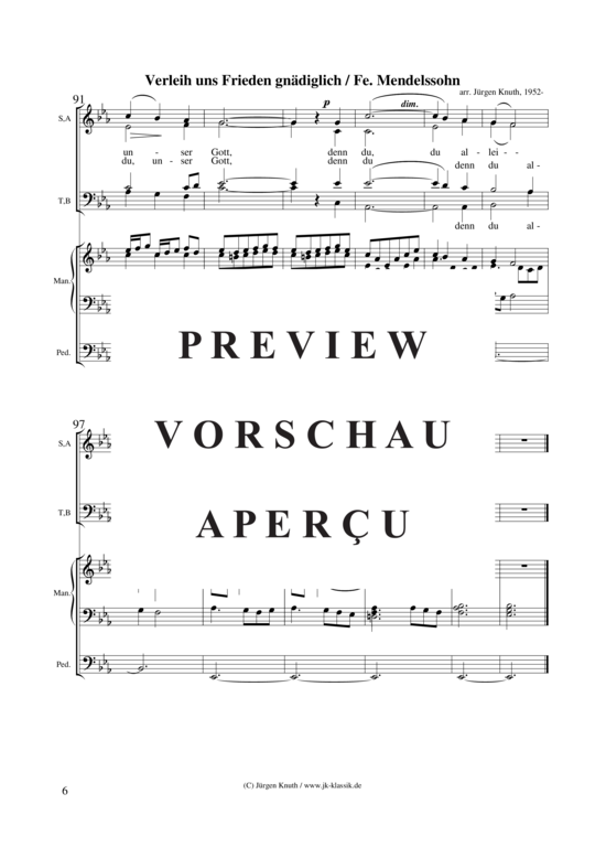 gallery: Verleih uns Frieden gnädiglich (Da nobis pacem, Domine) , ,  (Klavier + Gesang)