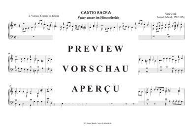 gallery: CANTIO SACRA Vater unser im Himmelreich, 2. Versus: Coralis in Tenore (Manual) , ,  (Orgel Solo)