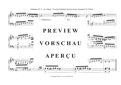 gallery: Präludien Nr.6  aus 6 leichte Präludien für klassisches Orgelspiel , , (Orgel Solo)