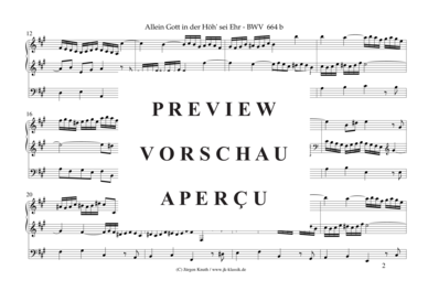 gallery: Allein Gott in der Höh´ sei Ehr Trio super BWV 664b , , (Orgel Solo)