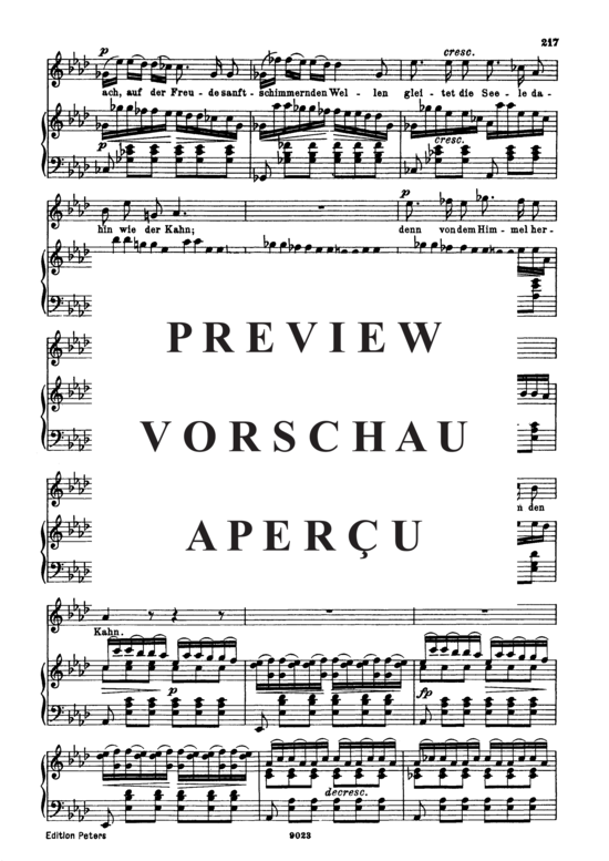 gallery: Auf dem Wasser zu singen D.774 , , (Gesang hoch + Klavier)