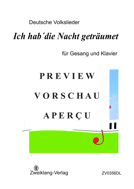 gallery: Ich hab die Nacht geträumet , , (Gesang + Klavier)