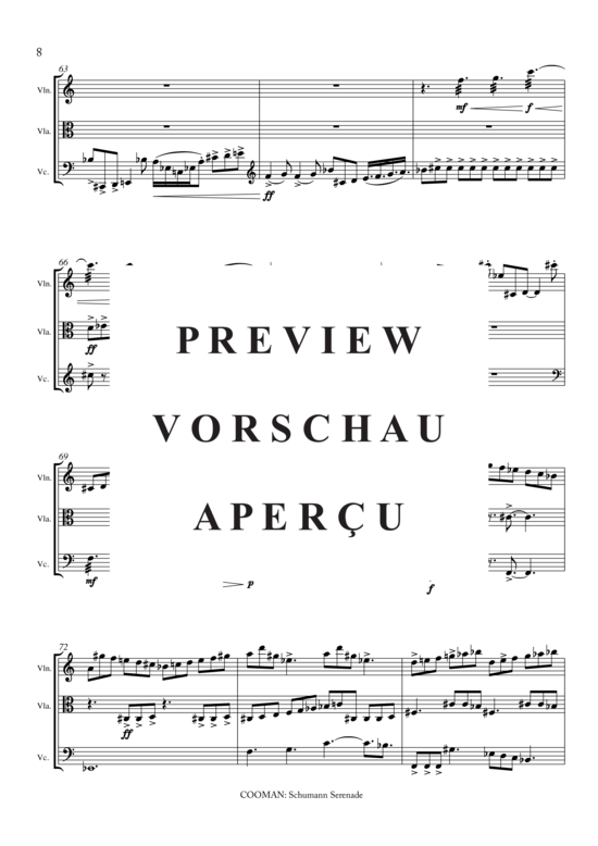 gallery: Schumann Serenade , , (Streicher Trio für Violine, Viola, Violoncello)