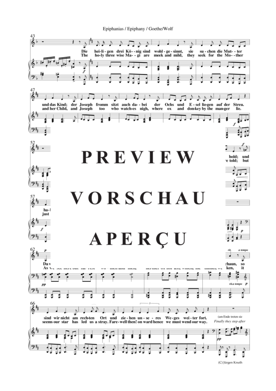 gallery: Epiphanias/Epiphany Lied Nr.48 , , (Klavier + Gesang)