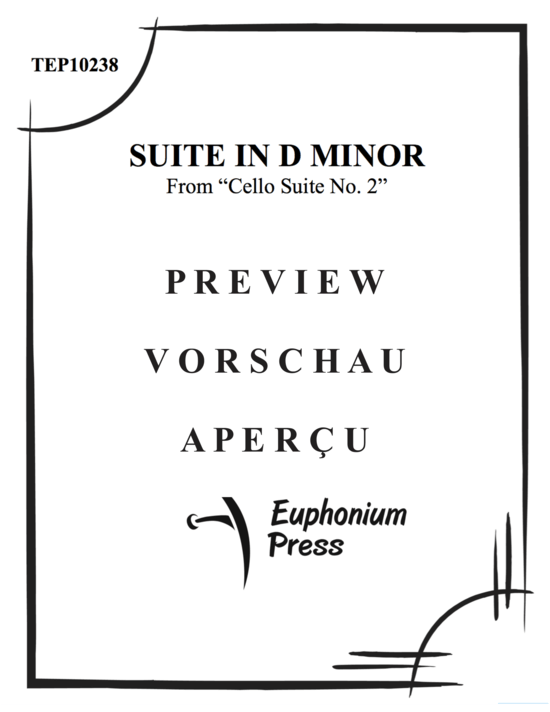 gallery: Suite in D minor , , (Euphonium + Tuba)