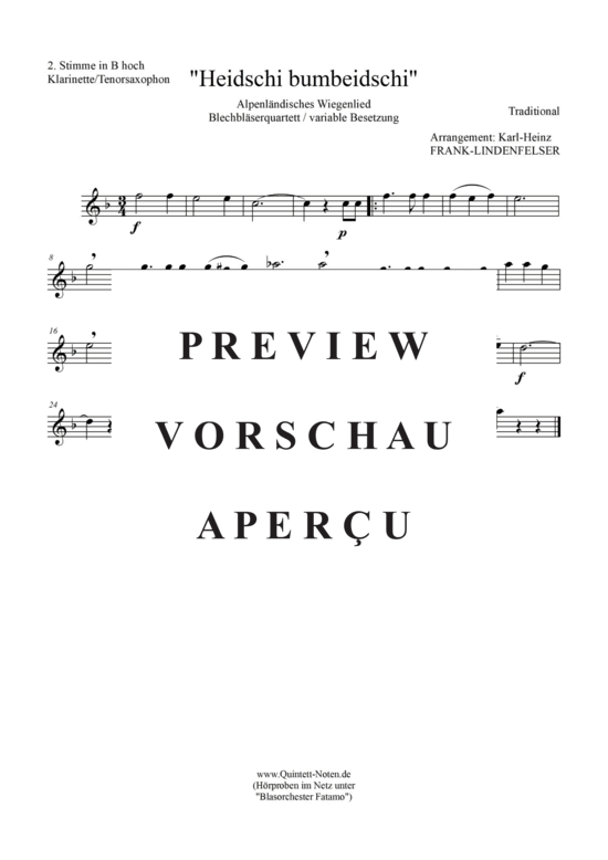 gallery: Heidschi-Bumbeidschi Blechbläser Quartett/Ensemble , , (variable Besetzung)