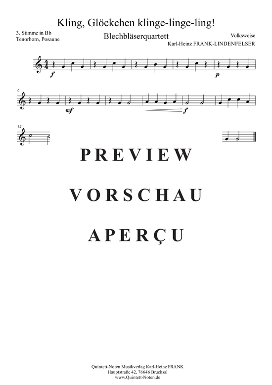 gallery: Kling Glöckchen Klingelingeling , , (Blechbläserquartett)