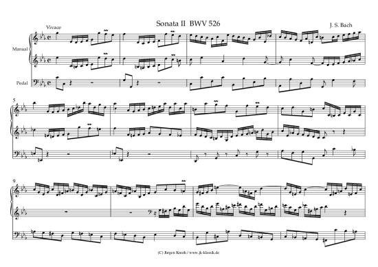 gallery: Sonata II BWV 526 , , (Orgel Solo)