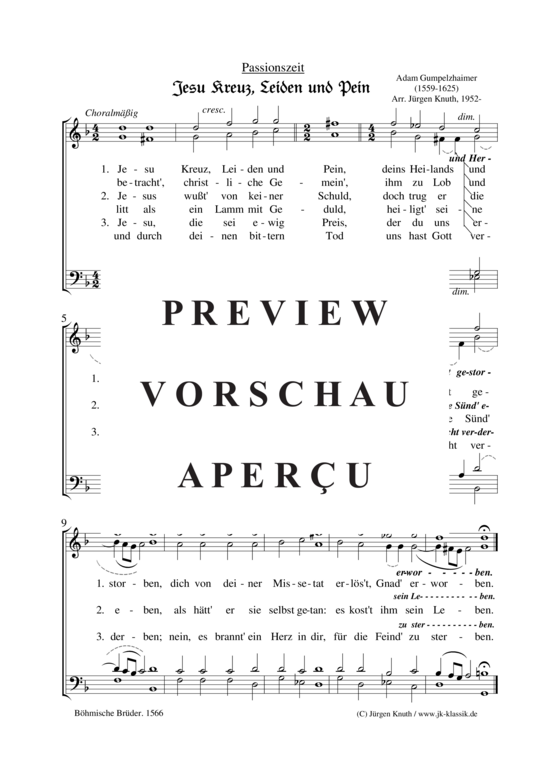 gallery: Jesu Kreuz, Leiden und Pein , , (Gemischter Chor)