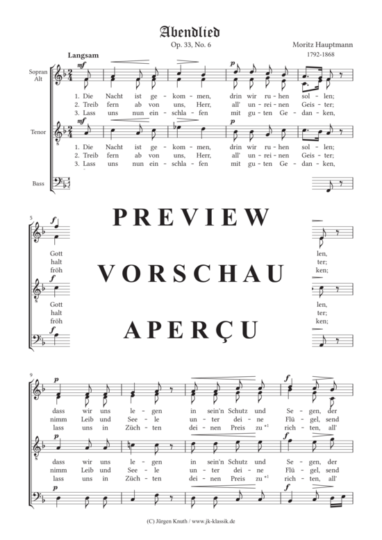 gallery: Abendlied Op.33.No.6 , , (Gemischter Chor)