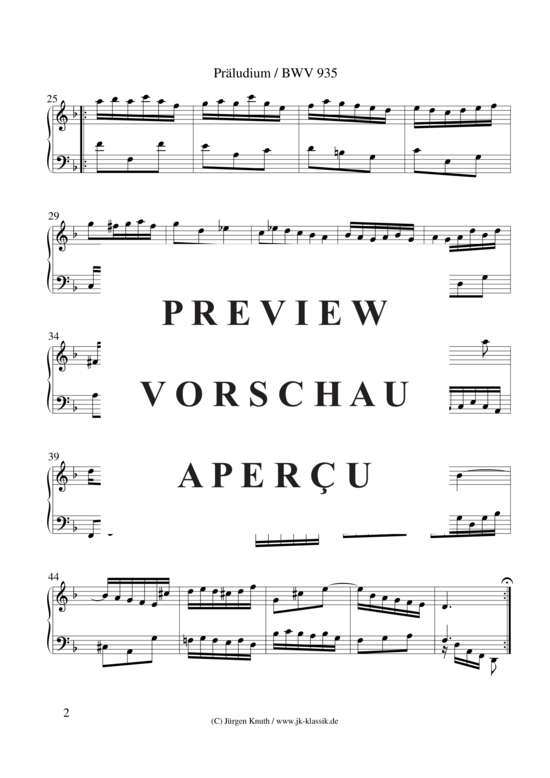 gallery: Präludium BWV 935 , , (Klavier Solo)