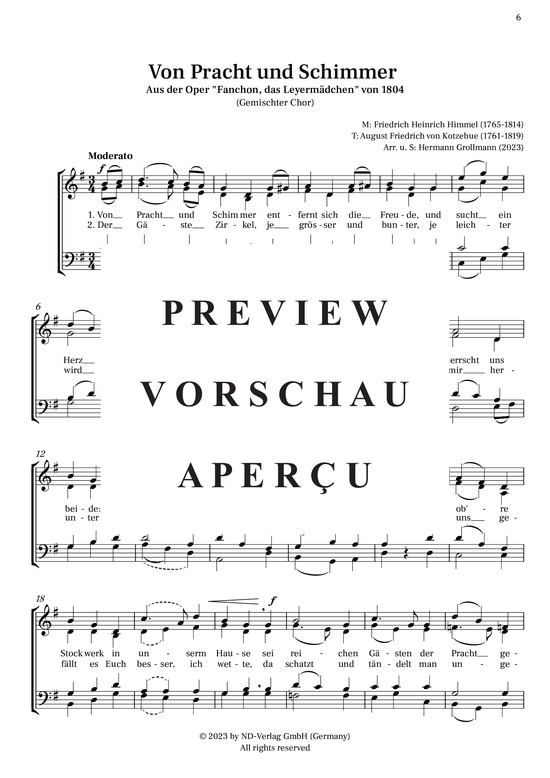 gallery: Fanchon-Lieder - vier Lieder für Gemischten Chor, , 