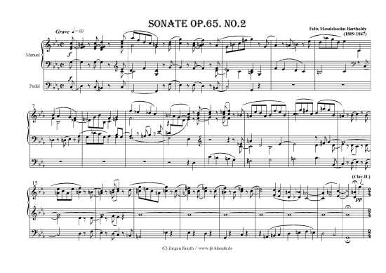 gallery: Sonate op.65.2 , , (Orgel Solo)