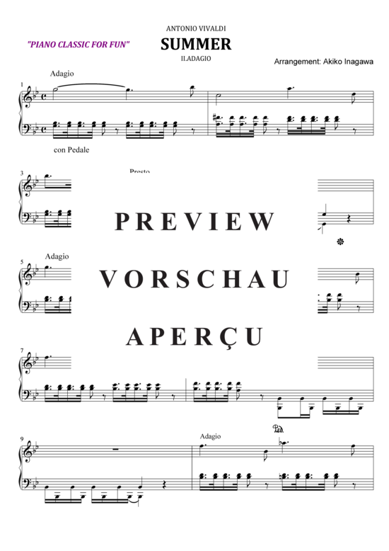 gallery: Vivaldi Summer II.Adagio , , (Klavier Solo mittel)