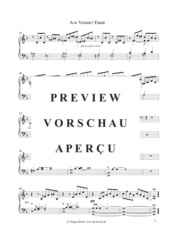 gallery: Ave Verum, Opus 65, No. 1 , , (2 Stimmen S/A-T/B + Orgel)