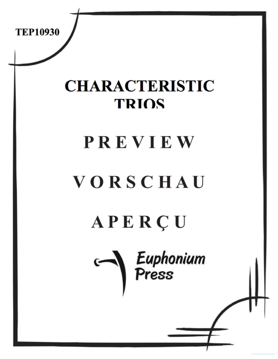 gallery: Characteristic Trios , , (Trio für 3x Euphonium oder 3x Posaune)