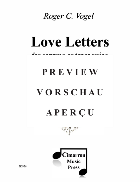 gallery: Love Letters , , (Sopran/Tenor und Klavier)