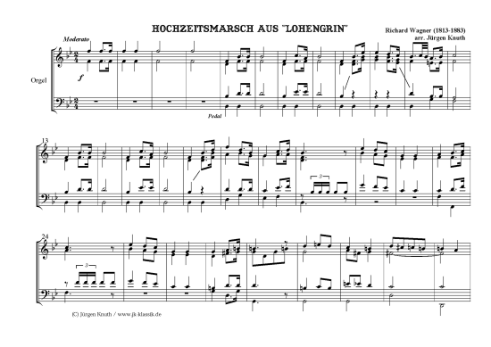 Hochzeitsmarsch aus Lohengrin 