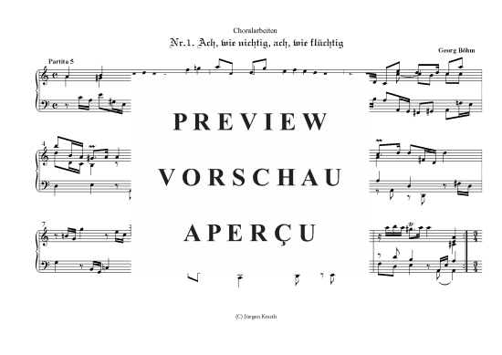 gallery: Ach, wie nichtig, ach, wie flüchtig  (Partita5+6) , ,  (Orgel Solo)