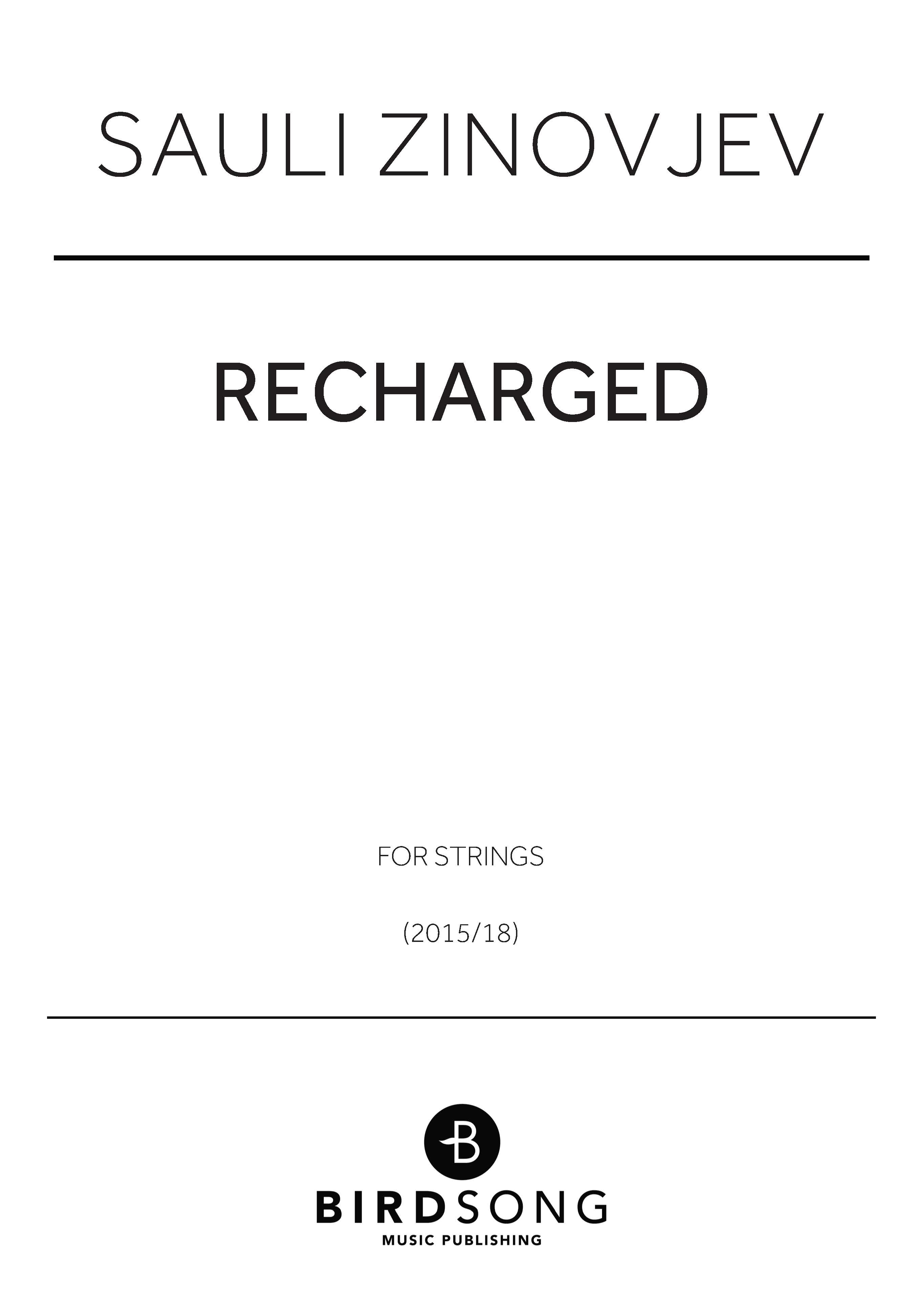 cover: Recharged, Sauli Zinovjev