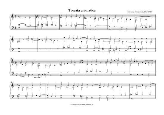 gallery: Toccata cromatica , , (Klavier/Cembalo/Orgel Solo)