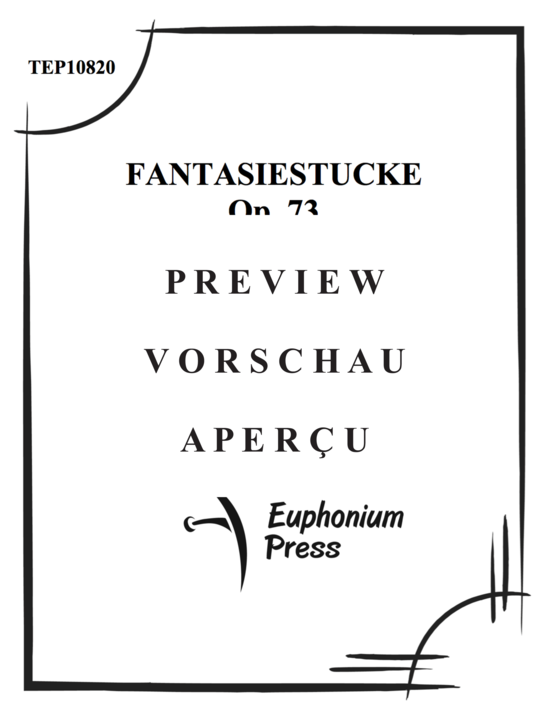 gallery: Fantasiestücke, Opus 73 , , (Tuba/Euphonium Solo)