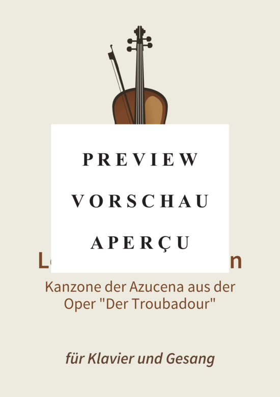 gallery: Lodernde Flammen - Kanzone der Azucena aus der Oper Der Troubadour , , (Gesang + Klavier)