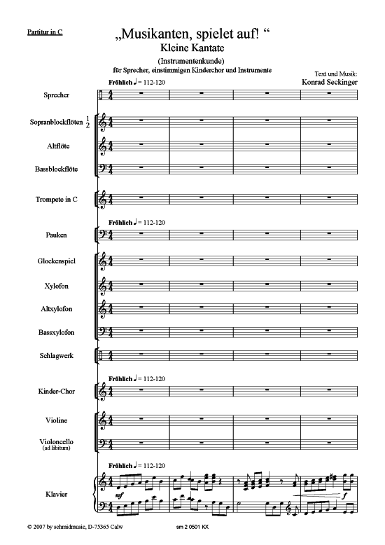 Musikanten spielet auf 