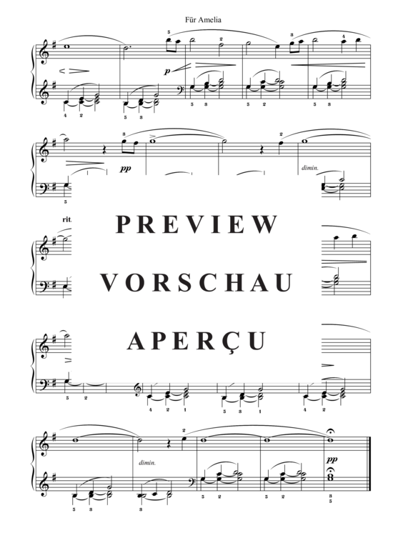 gallery: Für Amelia , , (Klavier Solo - Level 3 - 3.Klavierjahr)