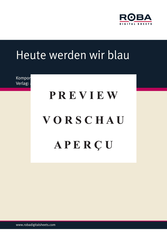 gallery: Heute werden wir blau , Kickers, Hardy, (Klavier + unterlegter Text)