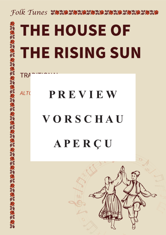 gallery: The House of The Rising Sun (Soloinstrument in Es + Akkorde) , ,  (Leadsheet)