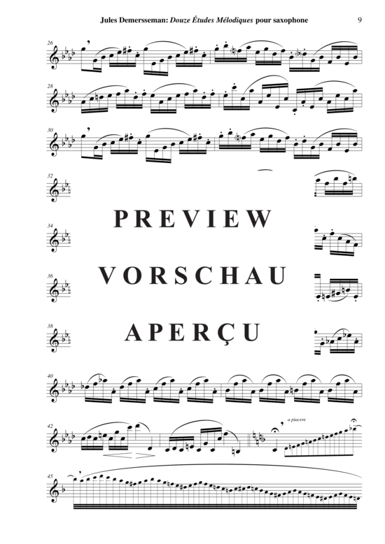 gallery: 12 Etudes Melodiques , , (Saxophon Solo)