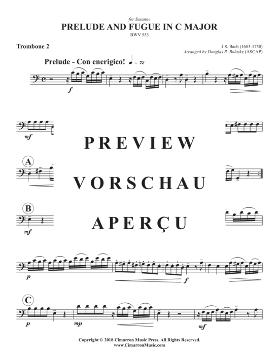 gallery: Prelude and Fugue in C Major , , (Posaunen Quartett)