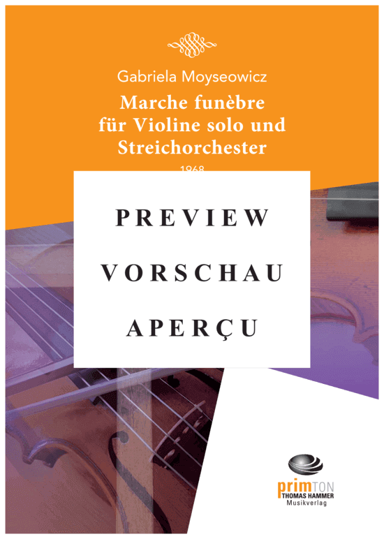 gallery: Marche funèbre für Violine solo und Streichorchester, , 