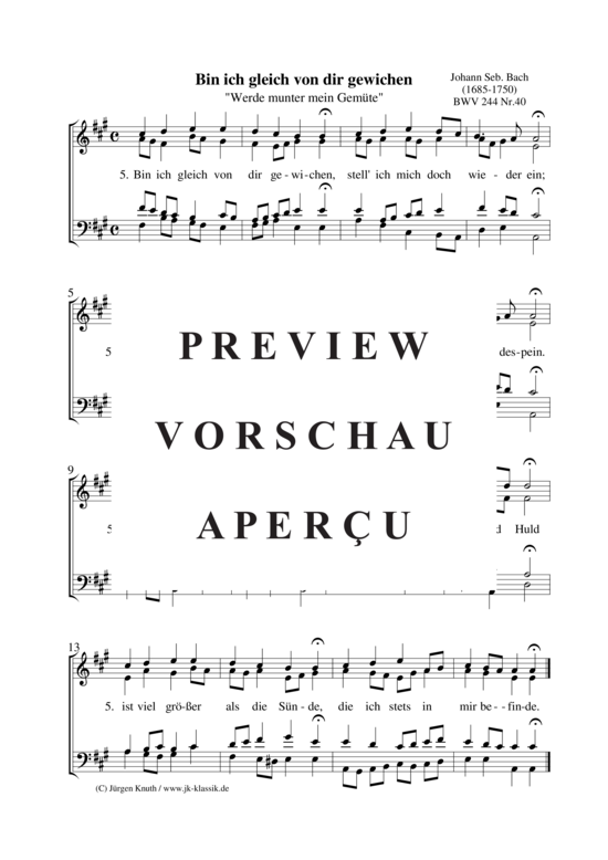 gallery: Bin ich gleich von dir gewichen (BWV 244 Nr.40) , ,  (Gemischter Chor)