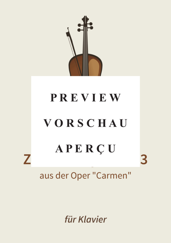 gallery: Zwischenspiel Nr. 3 - aus der Oper Carmen , , (Klavier Solo)