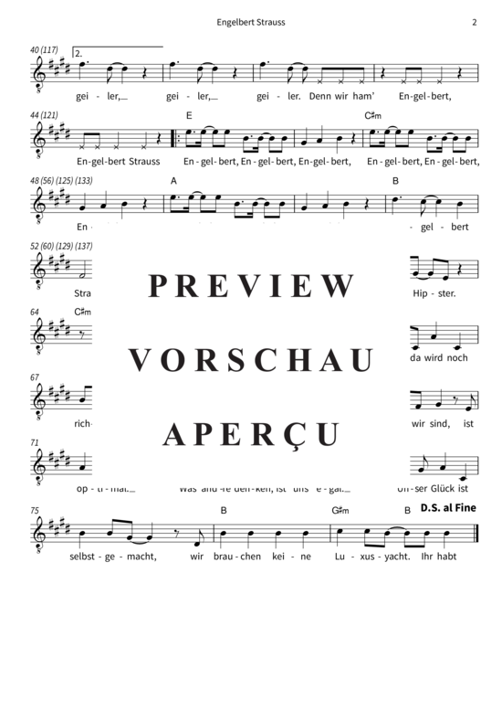 gallery: Engelbert Strauss (Gesang + Akkorde) , Dorfrocker,  (Leadsheet)