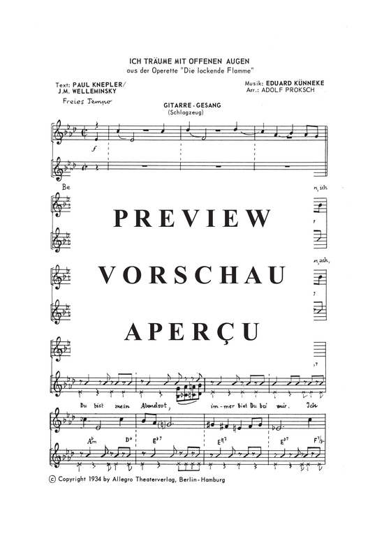 gallery: Ich Träume Mit Offenen Augen  , , (Salonorchester)