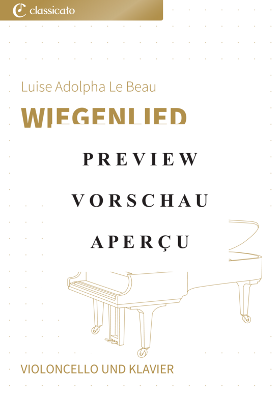 gallery: Wiegenlied - Nr. 3 aus Vier Stücke op. 24 , , (Violoncello + Klavier)